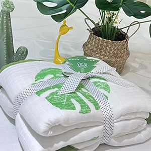 Bamboo/Cotton 8-ply Muslin Blanket with Negative Oxygen Ions