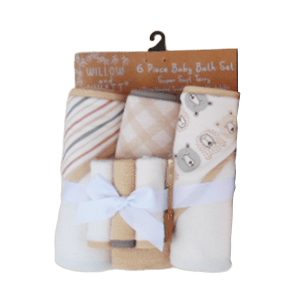 Polyester Fabric  Hooded Towel Set