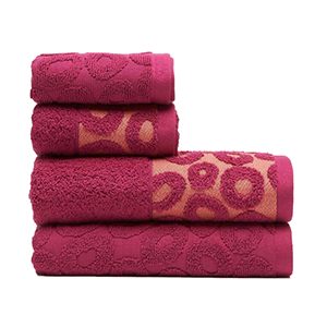 Solid Jacquard Bath Towel Set