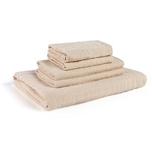 Solid Muslin Bath Towel Set