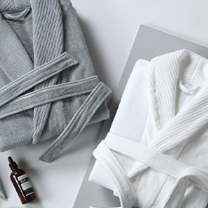 Solid Velour Terry Bath Robe