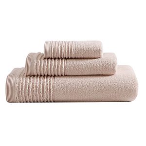 Solid Woven Terry Bath Towel Set