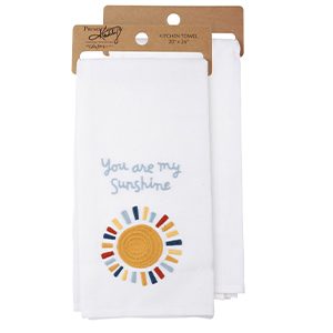 Velour Terry Kitchen Towel with Embroidery